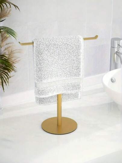 Gold Towel Rack, Bathroom T-Shaped Towel Rack, Kitchen Towel Rack, Makes Towel Storage Easier And More Convenient