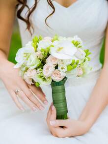 Green Self-Adhesive Floral Tape ,Waterproof & Stretchable Bouquet Wrap For Fresh & Artificial Flowers, Essential For Florists, Wedding Bouquets, DIY Flower Arrangements - Multicolor - View 6