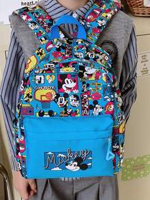 Disney 1个学生背包，幼儿园背包，米奇老鼠背包，迷你胸包，旅行包，多功能收纳包，时尚零钱包，卡通手提包 - 雙腳背 - 查看 13