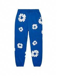 Denim Tears 'Sweatpants 'The Cotton Wreath' Pants Graphic And Drawstring For Unisex Adult - SOLE SERIOUSS, Women's Casual Drawstring With Modern Men Breathable Technology, Versatile Street Style Joggers Suitable For Streetwear, Casual Daily Wear, Weekend Outings, Music Festivals, Social Gatherings And More, Making It A Great Gift For Boyfriends Or Husbands.Sweatpants Sweats Wide For Men Sweat Pants Baggy Sweatpants - 藍色 - 查看 13