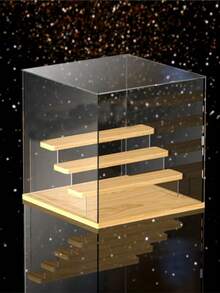 1 Acrylic Display Cabinet - Transparent Display Rack, Display Case, Display Box, Mini Handicraft Toy And Doll Decorative Storage Box, Suitable For Home, Dormitory, School, And Office - 無色 - 查看 12