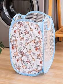 Foldable Baby Basket - A Foldable Clothes And Diaper Storage Basket With Breathable Mesh Surface And Sturdy Carrying Handles. This Portable Baby Clothes Organizer Is Suitable For Nursery, Bedside, And Travel - Compact Folding Design For Easy Carrying (Great For New Parents).