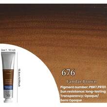 1支温莎牛顿管装水彩颜料，8毫升/5毫升/21毫升/半块固体颜料，透明水彩，适合初学者绘画 - 21ml - 查看 23