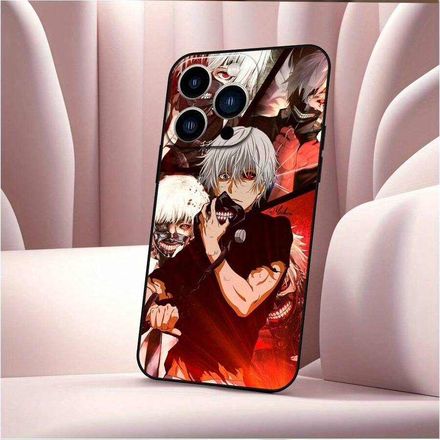 Funda para  Patrón de Funda  , a Prueba de Golpes con Protección de Lente, TPU Negro, Compatible con Funda  11/12/13/14/15/16 Pro Max, Regalo Unisex - Mezcla de colores - Ver 1