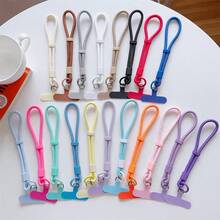 1 Peça Cordão Ajustável Multicolorido de Nylon, Durável e na Moda, Cordão Curto para Capa de Celular, Acessório Anti-Perda para Celular - Cabo curto ajustável - Visão 2