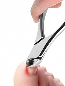 高级黑蚂蚁指甲钳，德国工艺双头弯直镊子，角质层推钳，指甲剪，指甲打磨器，适用于美甲沙龙或家庭使用 - 黑色 - 查看 10