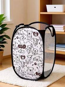 Foldable Baby Basket - A Foldable Clothes And Diaper Storage Basket With Breathable Mesh Surface And Sturdy Carrying Handles. This Portable Baby Clothes Organizer Is Suitable For Nursery, Bedside, And Travel - Compact Folding Design For Easy Carrying (Great For New Parents).