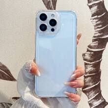 New Transparent Phone Case Suitable for  17, 17 Air, 17 Pro Max, 17 Pro, 16, 15 Plus, 14, 13, 12, 11, X, XS, XS Max, And Compatible with A56, A55, A54, A53, A36, A35, A34, A26, A25, A16, A15, And A14. Simple Solid Color Design - Transparente - Ver 3
