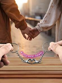 Breloc minimalist cu inimă, breloc pentru cupluri, pandantiv personalizat la modă pentru geantă, pandantiv romantic creativ pentru cupluri