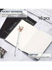 20 件迷你牛皮纸笔记本 - 适合旅行、学校和办公室 - 无衬里/带衬里空白页 - 5.12 X 3.54 英寸 - 备忘录、日记本 - 棕色封面，返校用品 - 彩色 - 查看 29