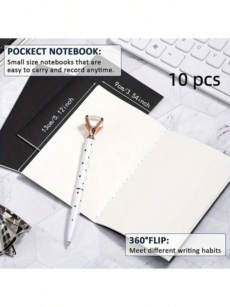 20 piezas Libretas pequeñas de papel kraft - Perfectas para viajes, escuela y oficina - Páginas en blanco sin líneas/con líneas - 5,12 x 3,54 pulgadas - Libreta de notas, diario - Cubierta marrón, útiles escolares - Multicolor - Añade 28