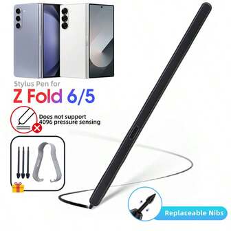 适用于三星 Galaxy Z Fold 6/5 的触控笔 S Pen，笔尖可更换，支持触摸屏操作