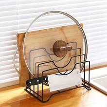 1 Topfdeckel Ablage, Mehrzweck Eisen Topfdeckel Abtropfgestell, Topfdeckel Aufbewahrungsregal, Schneidebrett Regal, Küchen Schneidebrett Aufbewahrungsregal, Küchen Arbeitsplatten Abtropf Aufbewahrungsregal, Schlafzimmer/Büro Bücherregal Schreibtisch Organizer, Küchen Zubehör - Verschiedenfarbig - Übersicht 8