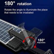 1pc 8000W Solar Powered Motion Sensor Outdoor Street Light, LED Solar Parking Lot Light, Dual Row 12 Grid 504 Yard Wall Lamp, With Remote Control, Suitable For Street, Yard, Garage Entrance And Other Super Bright Automatic Solar Powered Lights - Solar LED Street Lights - View 10