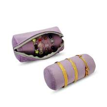 Velvet Bangle & Bracelet Organizers And Storage Small Jewelry Travel Organizer Roll, Compact Jewelry Case For Bangles, Bracelets, Watches(Light Purple),LightPurple - LightPurple - 查看 6