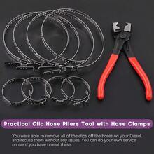9Pcs Heavy Duty Multipurpose Hose Clip Pliers With Small And Large Stainless Steel CV Boot Clamp Assortment Kit, C... - Black - View 6