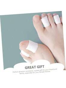 2pcs 4m Toe Friction Bandage, Stretchable Khaki Non-Woven Self-Adhesive Anti-Friction Tape Suitable For Toes, Fingers, High Heels, Leather Shoes For Men And Women - Multicolor - View 7