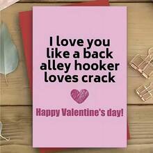 1张创意情人节贺卡，送给男友、丈夫和妻子 - 年度“我爱你”贺卡，情人节礼物，送给朋友、家人和爱人 - 情人节快乐，情人节贺卡，情人节祝福卡（12x17厘米）/（4.72x6.7英寸） - 彩色 - 查看 5