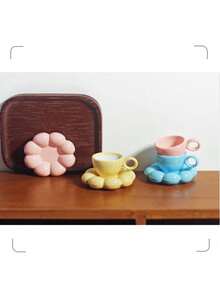 1 Peça Xícara de Café/Chá em Formato de Nuvem para Casa de Bonecas, Adequada para Acessórios de Casa de Bonecas 1:6 e 1:12, Brinquedos de Comida em Miniatura, Adereços de Fotografia, Conjunto de Xícaras Elegantes para Casa de Bonecas (Opções de Tamanho P/M/G), Cria uma Atmosfera Aconchegante! - Multicolorido - Visão 6