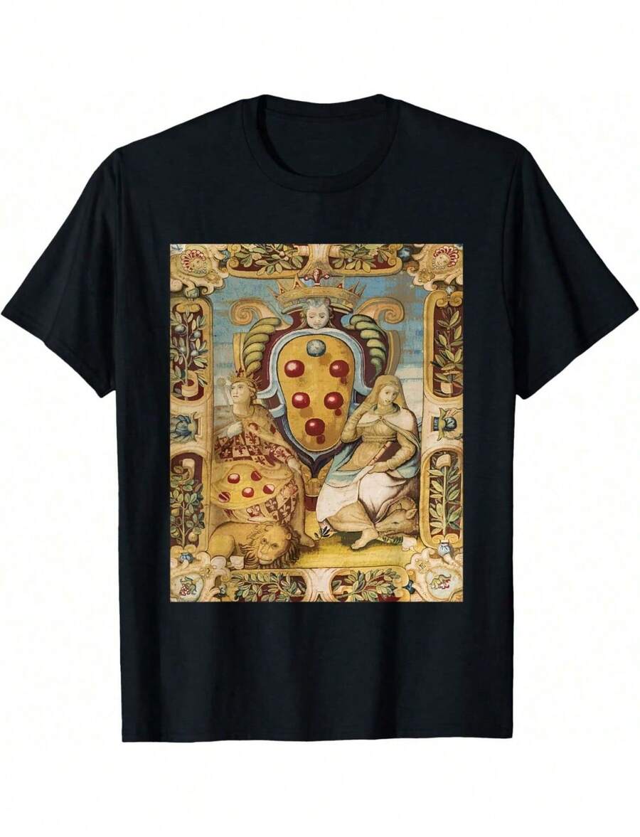 House Of Medici T-Shirt Renaissance Florence Italy Italian T-Shirt - Black - View 1