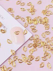 200 chiếc phụ kiện trang trí móng tay chủ đề Ngày Valentine, hình môi kim loại, họa tiết môi in, tự làm, phụ kiện móng tay phong cách Y2K, sản phẩm móng tay phong cách Punk, phụ kiện trang trí móng, thích hợp cho việc tạo kiểu móng, tiệm làm móng và các cửa hàng bán dụng cụ làm móng. - Nhiều màu - Xem 1