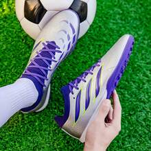 Lightweight, Non-Slip Football Shoes, Soccer Shoes Training Shoes - Silver - View 2