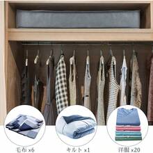 衣装ケース 押入れ用 収納ケース クローゼット 収納 衣類収納 ベッド下収納 取っ手付き 大容量 着物収納 すき間収納 スペース活用 74×50×10cm - 75*40*10cm - チェックする 4
