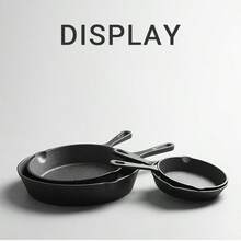 Modern Innovations Mini Black Cast Iron Skillet, Pre-Seasoned, Suitable For Baking Cookies/Brownies Or Cooking Eggs