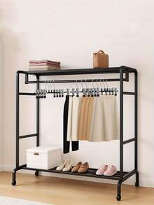 60个/20个/10个/5个装重型裤架，带防滑夹 - 节省空间的衣柜收纳架，涂层裤夹，裙子夹，不锈钢晾衣架，非常适合浴室、卧室、衣柜和宿舍使用 - 多色 - 查看 10