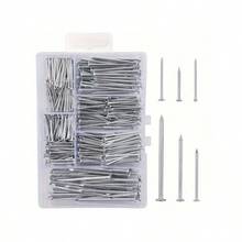 280pcs Assorted Hardware Nails Kit, Steel Picture Hanging & Wood Nails, Wall Nails With Storage Box, 6 Sizes, Smooth Finish, Metal & Plastic, Home Improvement - Multicolor - View 7