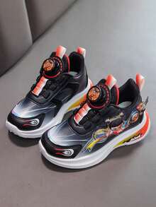 Pantofi de baschet cu cataramă rotativă de primăvară pentru băieți, pantofi sport antiderapanți pentru copii mari, fete - roșu - Vizualizare 5