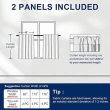 Hiasan Short Red Blackout Curtains 36 Inch Long, Bathroom Small Window Curtains Rod Pocket & Back Tab Thermal Insulated Christmas Drapes Sewn With Tiebacks For Kitchen Basement, 42inch Width, 2 Panels,42inchWx36inchL(Packof2),Red - Màu đỏ - Xem 8