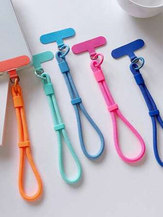 2026 Valentine's Day, Minimalist INS Style Lanyard Phone Anti-Lost Anti-Theft Strap, Comes With Sealing Ring, Suitable As Birthday, Holiday Gift For Mom, Family, Friends, Phone Pendant Accessory, Phone Strap, Durable Anti-Break Crossbody Phone Lanyard, Suitable For Outdoor Travel, Hiking, Unisex, Short Phone Holder Strap, Smartphone Wristband, Smartphone Protective Case Lanyard, Keychain