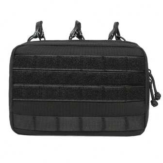 Tactical Mag Admin Pouch, Molle Utility Tool Pouch Medical EMT Organizer With Triple Stacker Magazine Holder