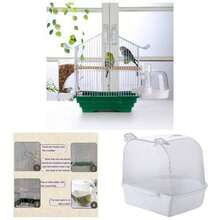 Bird Bath Small Birds Parakeet Cage Accessories - Suitable Cockatiels And Parakeets - Initial - View 1