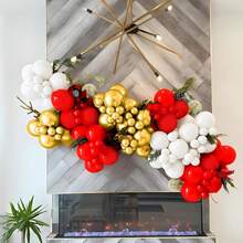 36 Stücke//Rote und goldene Luftballons/Bänder, 10/12 Zoll matte rote, weiße, metallische goldene und goldene Folien-Konfetti Latexballon-Set, geeignet für Geburtstag, Valentinstag, Hochzeit, Brautparty, Jahrestag, Junggesellinnenabschied und andere Anlässe Partydekoration - Verschiedenfarbig - Übersicht 4