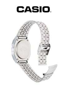 Casio Klasyczny, sportowy zegarek męski w swobodnym stylu. Męski zegarek na rękę. Posiada pasek ze stali nierdzewnej, o swobodnym i sportowym stylu, odpowiedni do noszenia na co dzień. Cyfrowy wyświetlacz zegara. A159W-N1, prezent na Sylwestra i Boże Narodzenie, prezent noworoczny.