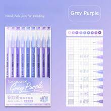 9支装Morandi彩色凝胶笔套装，渐变色透明笔杆，0.6mm圆珠笔尖，适用于绘画、高光等，学生返校文具礼物 - 均碼 - 查看 43