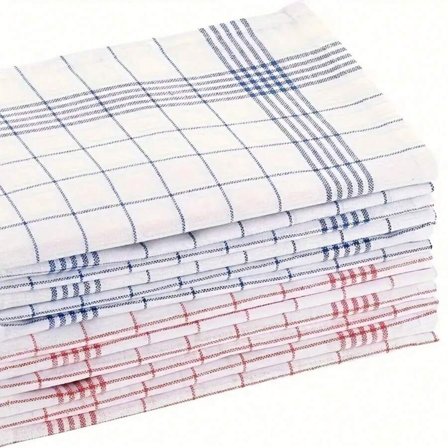 1/2/4 / 6 / 12pcs Dish Towels, Abrasive Cloth Polyester Material Suitable For Kitchen, Restaurant Cleaning, Can Also Be Used For Gifts - Multicolor - View 1