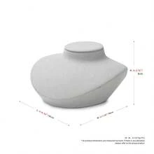 Oirlv 1 件套时尚灰色珠宝展示架，适用于商店橱窗展示项链、胸像、手表、戒指、耳环、手镯等装饰摆件 - 灰色 - 查看 13