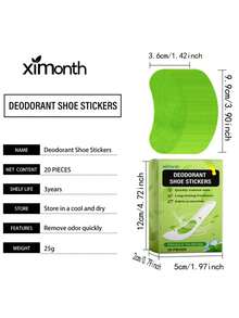Shoe Deodorizer Pads - Absorb Sweat & Odor, Universal Fit For All Shoe Types, Material: Other, Commercial Cleaning, Household/All Shoes/All Users, Essential Shoe Care Item - Multicolor - View 9