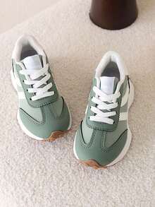 1 Pair Versatile Wear-Resistant Children's Sports Shoes, Spring/Autumn - Green - View 4