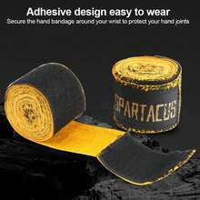 1 par 3M/5M protector de manos de boxeo Elastoplast vendaje de alta elasticidad  deportiva Elastoplast con pegamento de hilo MMA Taekwondo - Amarillo-5 pares - Ver 5