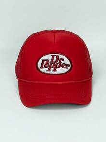 1pc Unisex Niche Design Embroidery Mesh Trucker Hat, High Quality, Large Brim, Sun Protection, Suitable For Spring/Summer, Holidays, Gatherings, Family Gifts - Multicolor - View 9