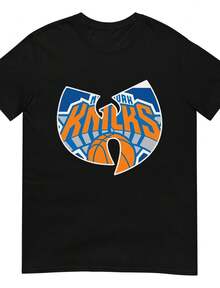 New York Knicks -Tang Vintage T-Shirt, Team Tee, Basketball Fan Gift, Hip Hop Sports Shirt - Black - View 1