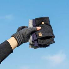 زوج من قفازات نصف الأصابع للجنسين، مناسبة للكتابة والطباعة، قفازات كاجوال للخارج، متعددة الاستخدامات، الخيار الأمثل للداخل والخارج، قفازات كاجوال دافئة ومقاومة للرياح