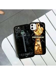 Funda de teléfono de película P-Prison Breaks de silicona PC+TPU compatible con 11 12 13 14 15 16 Plus Pro Max, funda compatible con funda  17 pro max, funda  17 pro, funda  17, funda  16, funda  16 pro max, funda  15 - Z4 - Ver 5