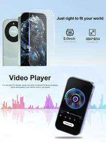 SERVO KING 9000 3.0英寸高清显示屏小型智能手机，安卓10.0系统，2000mAh电池，支持4G LTE网络，具备人脸识别功能，迷你手机 - 黑色 - 查看 11