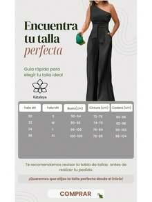 Palazzo De Mujer Sexy De Moda Con Cinta en Cintura - Azul Petróleo - Ver 3