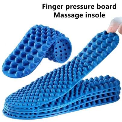 1 Pair Finger Pressure Board Massage Insole Relieve Foot Fatigue Shoes Insoles Men Woman Shoe Pads Soft Sports Casual Shoes Pad